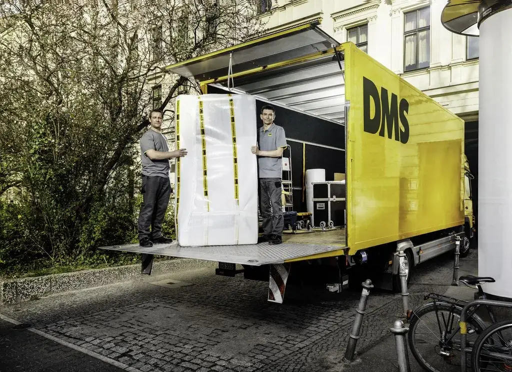 LKW-Beladung für Europaumzug